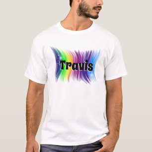 Airbrush Rainbow name design T-Shirt