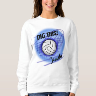 Airbrush Volleyball  personalised   T-Shirt Sweatshirt