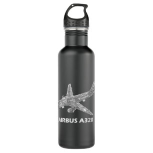 Airbus A320 jet airplane cutaway aviation pilot gi 710 Ml Water Bottle