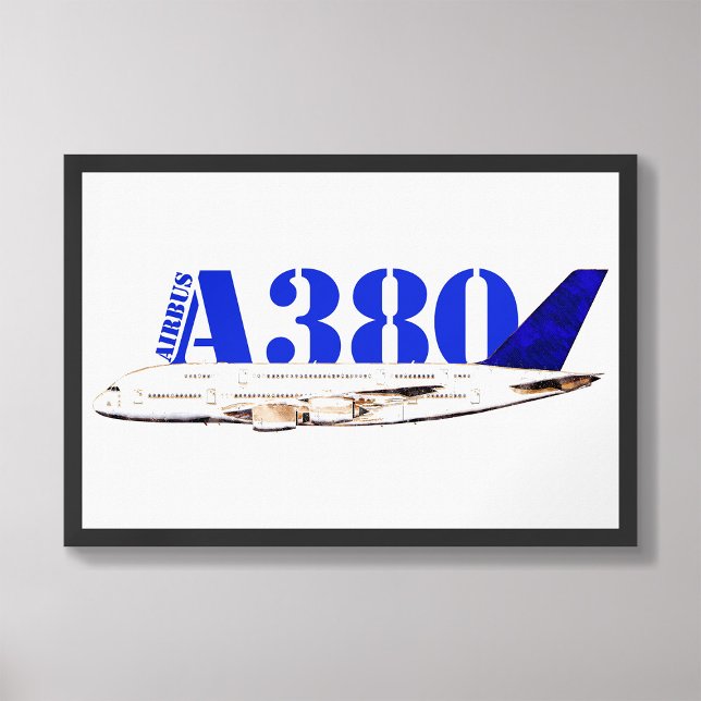 Airbus A380 Aeroplane Watercolor drawing Photo Print (Creator Uploaded)
