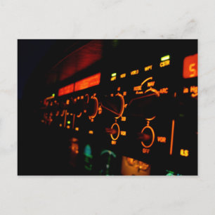 Airbus Cockpit Detail 4 Postcard