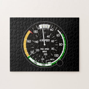 Aircraft Airspeed Indicator Flight Instrument Jigsaw Puzzle