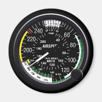Aircraft Airspeed Indicator Gauge