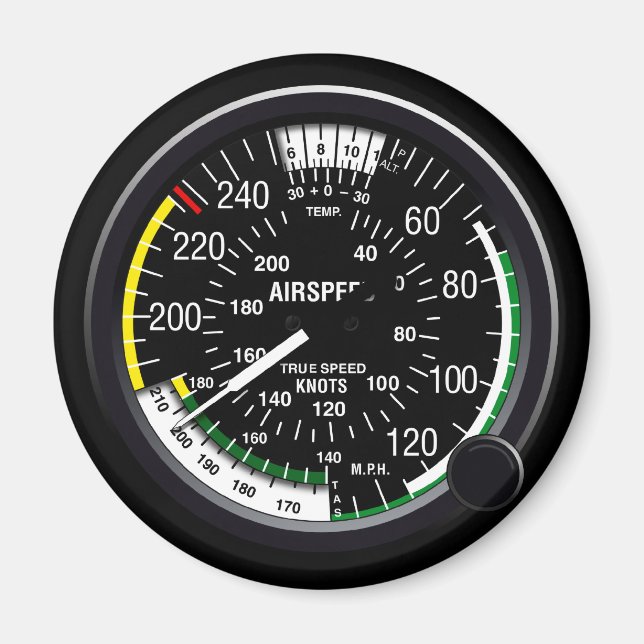 Aircraft Airspeed Indicator Gauge Magnet (Front)