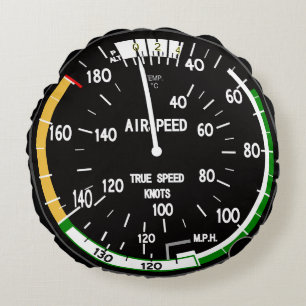 Aircraft Airspeed Indicator Round Cushion