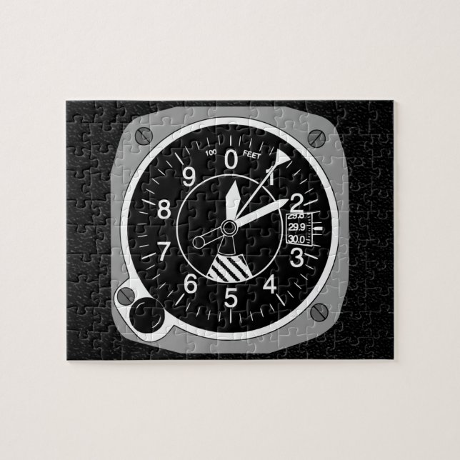 Aircraft Altimeter Jigsaw Puzzle (Horizontal)