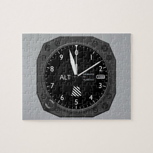 Aircraft Altimeter Jigsaw Puzzle (Horizontal)