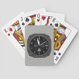Aircraft Altimeter Playing Cards