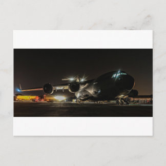 Aircraft at Night Postcard