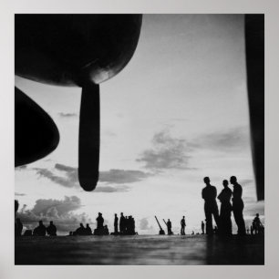 Aircraft Carrier, 1940s Poster