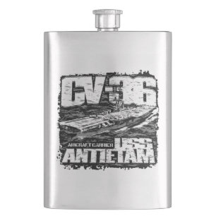Aircraft carrier Antietam Hip Flask