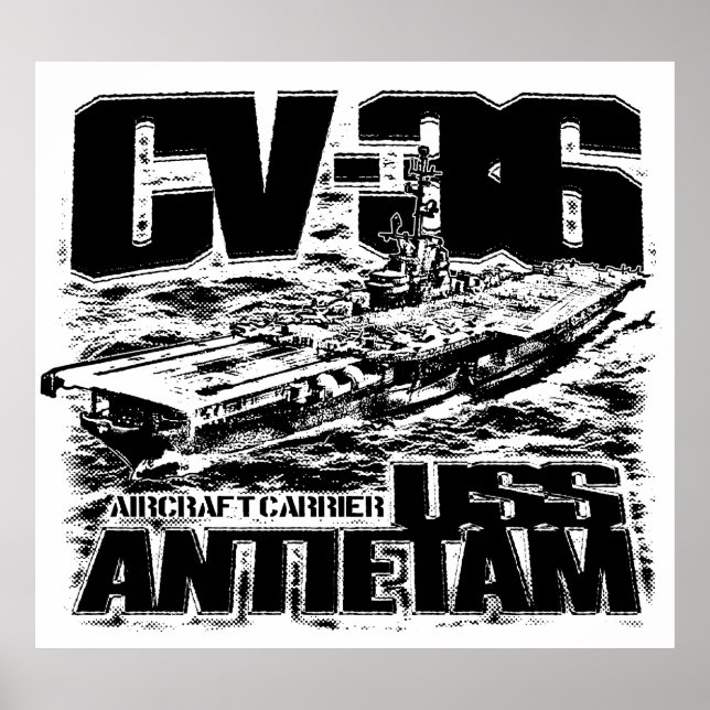 Aircraft carrier Antietam Poster (Front)