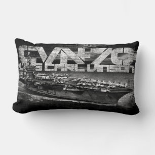 Aircraft carrier Carl Vinson Throw Pillow