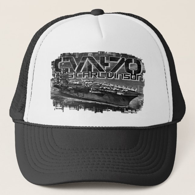 Aircraft carrier Carl Vinson Trucker Hat (Front)