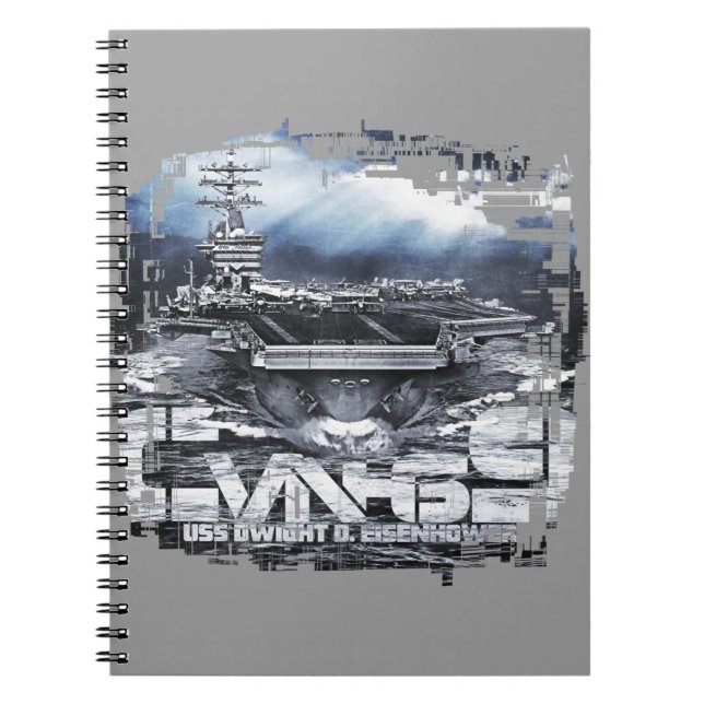 Aircraft carrier D.D.Eisenhower Photo Notebook (Front)