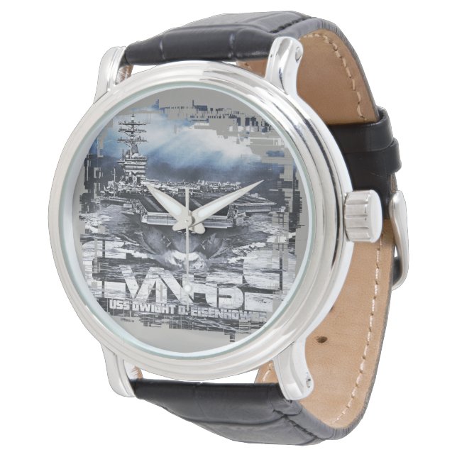 Aircraft carrier Dwight D. Eisenhower eWatch Watch (Angled)