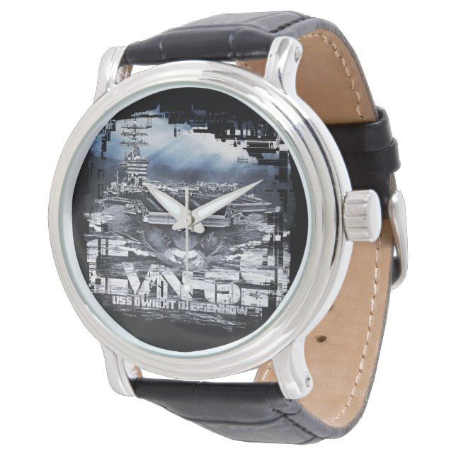 Aircraft carrier Dwight D. Eisenhower eWatch Watch (Angled)