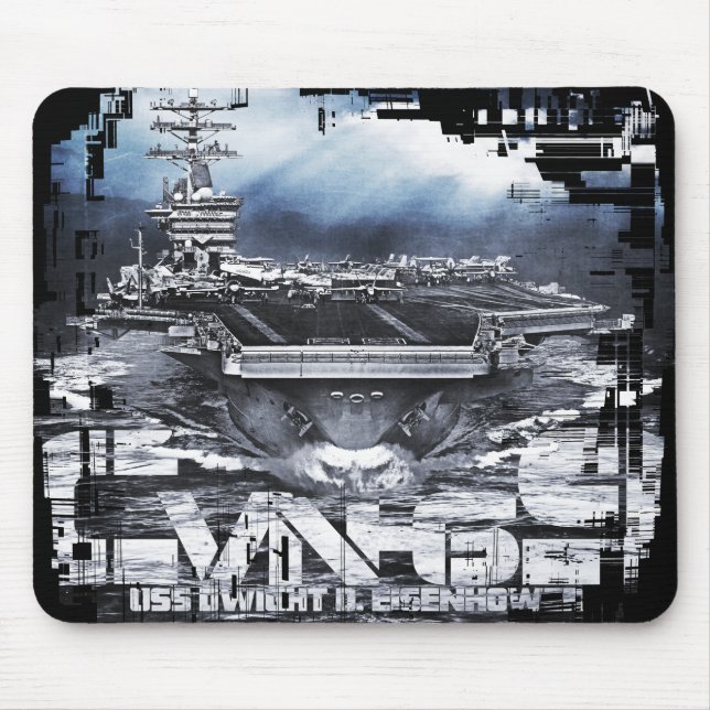 Aircraft carrier Dwight D. Eisenhower Mousepad (Front)