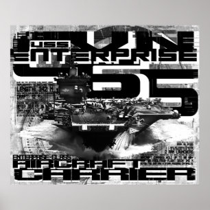 Aircraft carrier Enterprise Poster