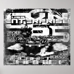 Aircraft carrier Enterprise Poster