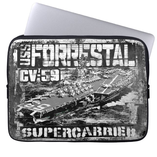 Aircraft carrier Forrestal Electronics Bag (Front)