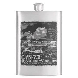 Aircraft carrier George Washington Hip Flask