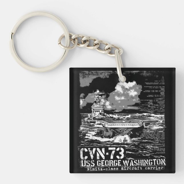 Aircraft carrier George Washington Key Ring (Front)