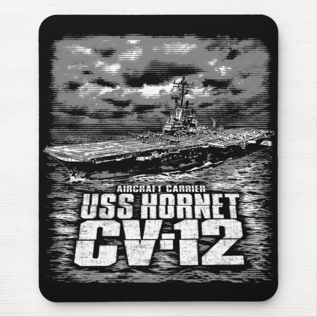 Aircraft carrier Hornet Mouse Pad (Front)