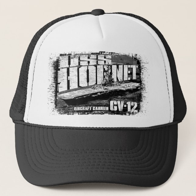 Aircraft carrier Hornet Trucker Hat (Front)