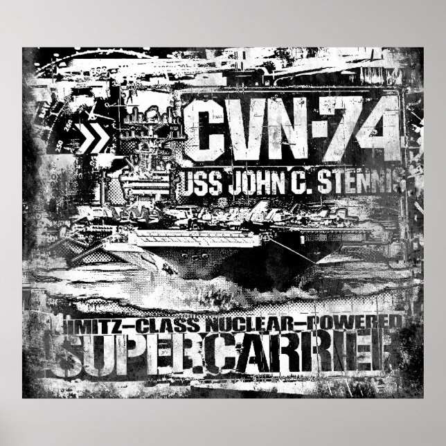 Aircraft carrier John C. Stennis Poster Poster (Front)