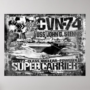 Aircraft carrier John C. Stennis Poster Poster