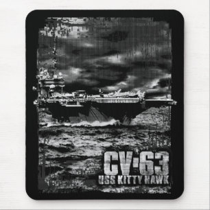 Aircraft carrier Kitty Hawk Mouse Pad