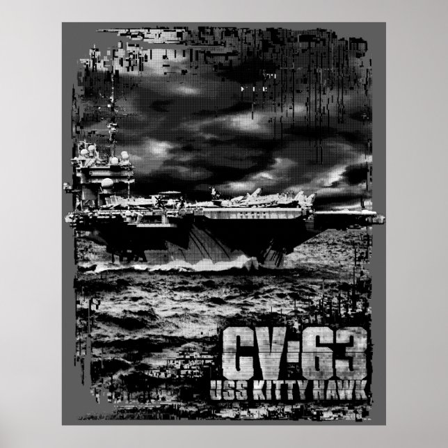 Aircraft carrier Kitty Hawk Poster (Front)