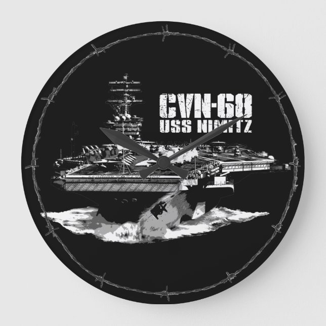 Aircraft carrier Nimitz Aif wallclock (Front)