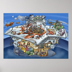 Aircraft Carrier Poster