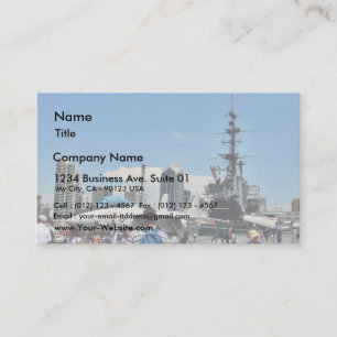 Aircraft Carrier Ship Business Card