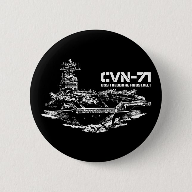 Aircraft carrier Theodore Roosevelt Button (Front)