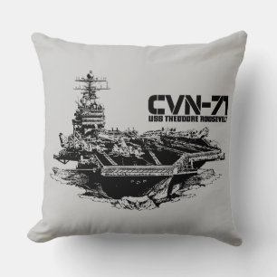 Aircraft carrier Theodore Roosevelt Dawsonsf thro Cushion