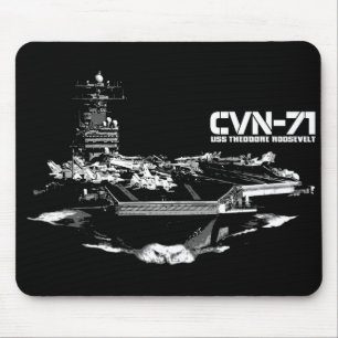 Aircraft carrier Theodore Roosevelt Mousepad