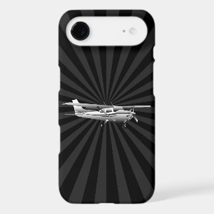 Aircraft Cessna Silhouette Flying Sunburst Decor