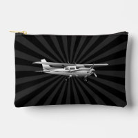 Aircraft Cessna Silhouette Flying Sunburst Decor