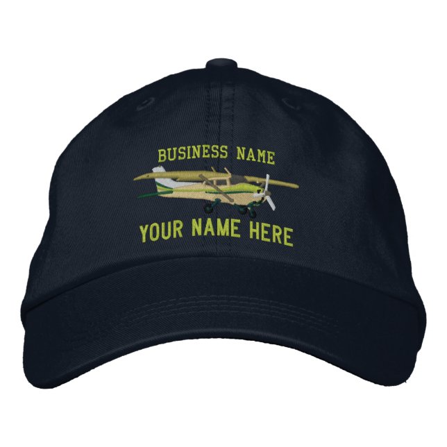 Aircraft Classic Cessna Custom Personalise This Embroidered Hat (Front)