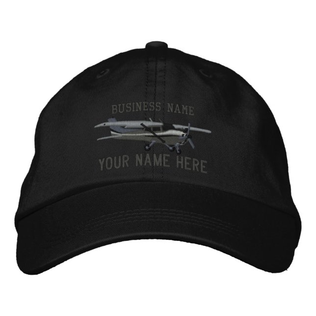 Aircraft Classic Cessna Custom Personalise This Embroidered Hat (Front)