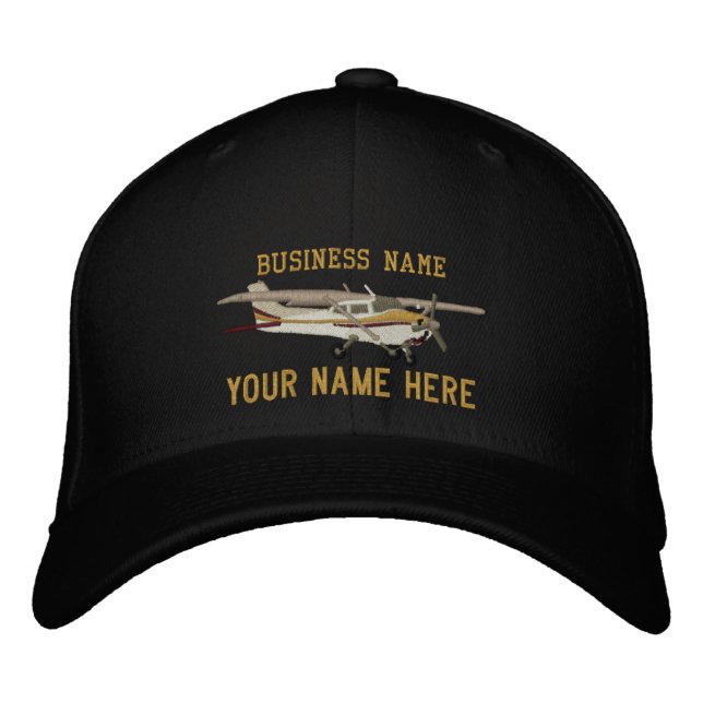 Aircraft Classic Cessna Custom Personalise This Embroidered Hat (Front)