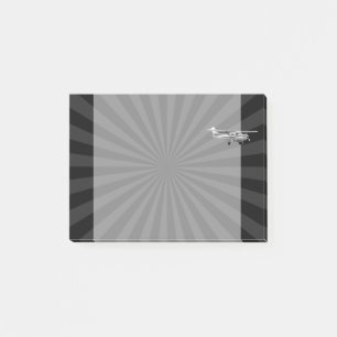 Aircraft Classic Cessna Silhouette Sunburst Post-it Notes