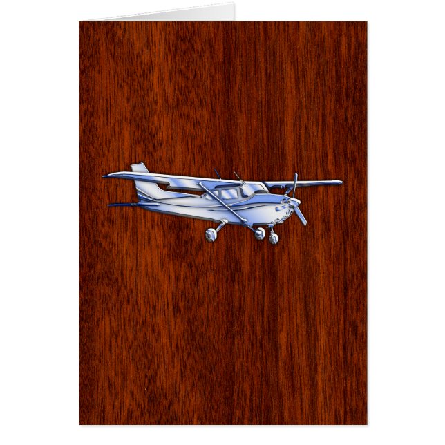 Aircraft Classic Chrome Cessna Flying Mahogany (Front)