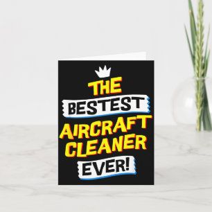 Aircraft Cleaner, Funny Job Occupation  Card