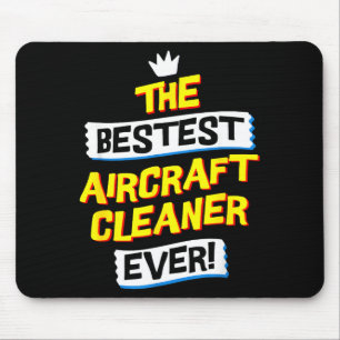 Aircraft Cleaner, Funny Job Occupation Mouse Pad