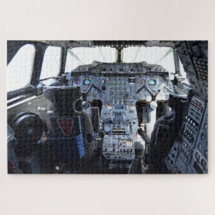 Aircraft cockpit jigsaw puzzle