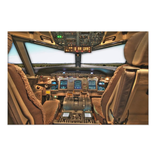 Aircraft Cockpit  Photo Print (Front)